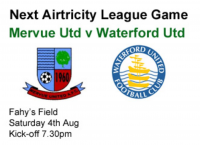 Mervue Utd v Waterford, Sat