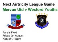Next Game v Wexford Youths, Friday