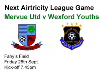 Mervue Utd 0-0 Wexford Youths, Friday